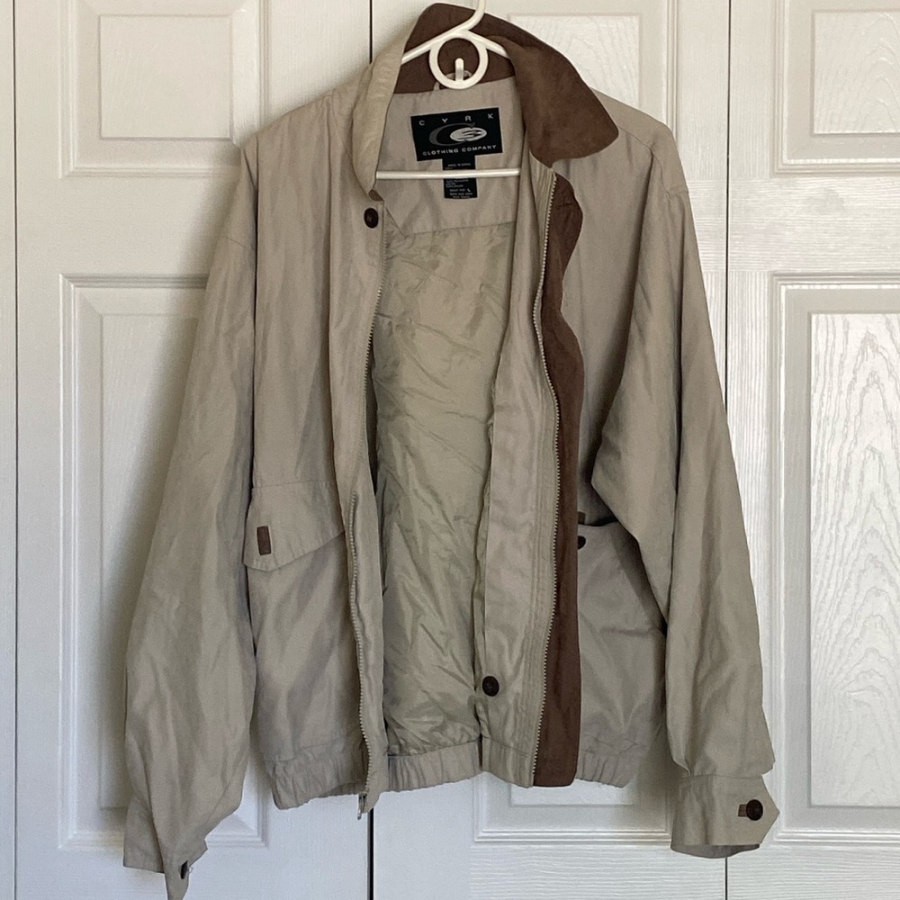 Suede Windbreaker Jacket